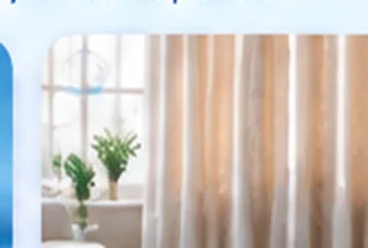 Cortinas claras y limpias en una habitación luminosa